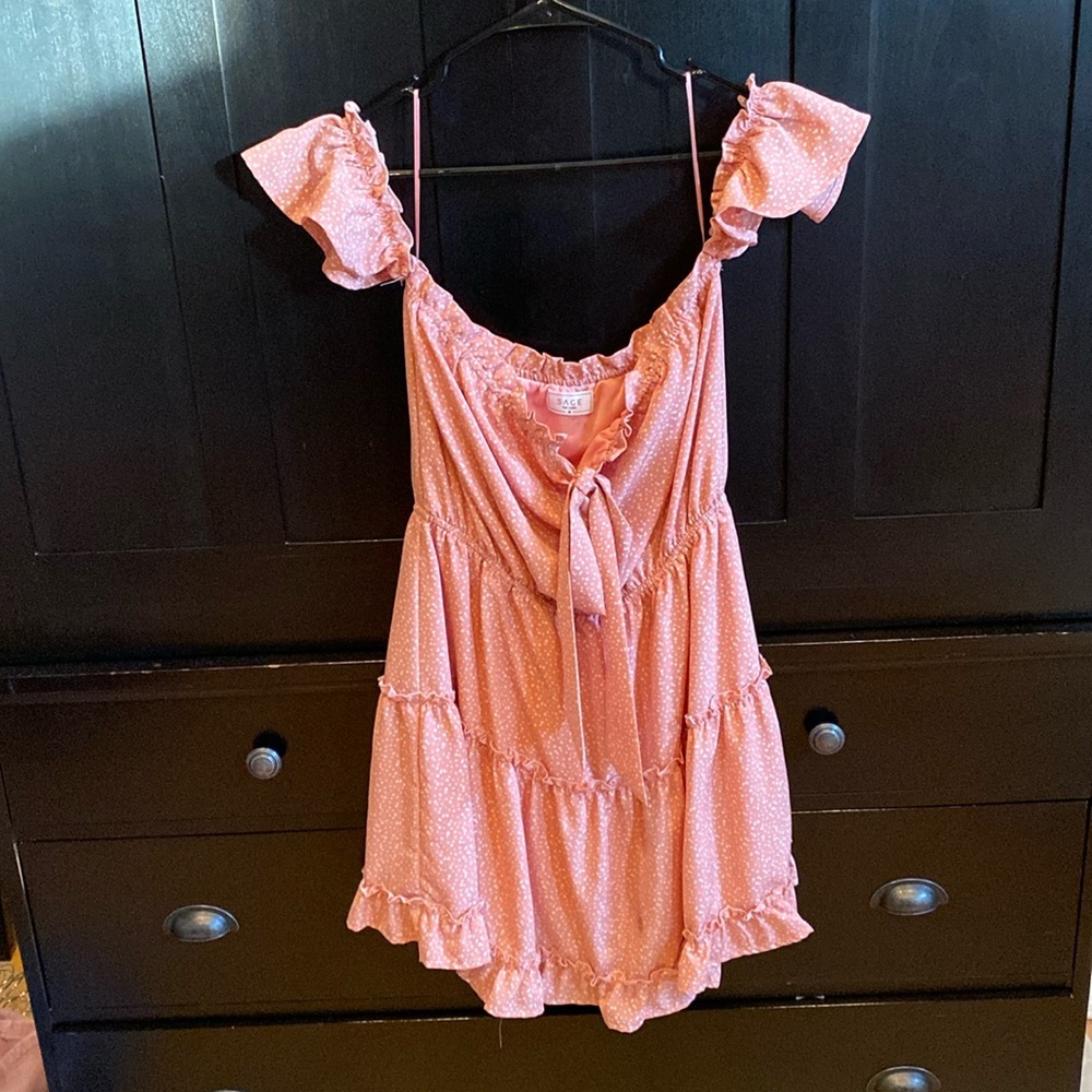 Peach super cute mini dress